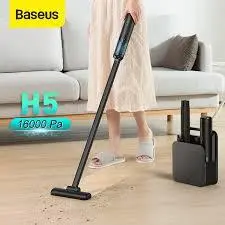 جارو شارژی وایرلس بیسوس Baseus H5 Home Use Vacuum Cleaner VCSS000101 - شمرون شاپ