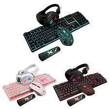 ست کیبورد و موس و هدفون گیمینگ RGB برند 198i مدل K59 - شمرون شاپ