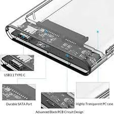 باکس هارد اینترنال به اکسترنال اوریکو Orico 2.5 inch Type-C Hard Drive Enclosure 2139C3-G2 - شمرون شاپ