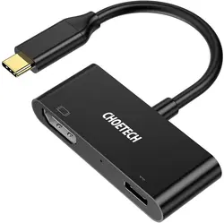مبدل USB-C به HDMI /USB-C چویتک مدل HUB-M03 - شمرون شاپ