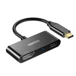 مبدل USB-C به HDMI /USB-C چویتک مدل HUB-M03 - شمرون شاپ