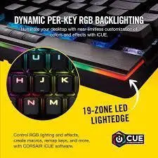 کیبورد Corsair K95 RGB Platinum - سوییچ MX Speed - سیاه - شمرون شاپ