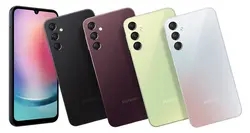 گوشی موبايل سامسونگ مدل Galaxy A24 ظرفیت 128 گیگابایت رم 6گیگابایت (لیمویی) به همراه گلس