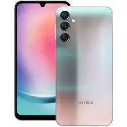 گوشی موبايل سامسونگ مدل Galaxy A24 ظرفیت 128 گیگابایت رم 4گیگابایت (نقره ای) به همراه گلس