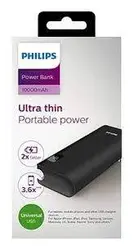 پاور بانک Philips Ultra Thin ظرفیت 10 هزار ملی آمپر ساعت - شمرون شاپ