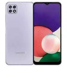 سامسونگ گلکسی A22 ظرفیت 128 گیگ 5G (سفید بنفش)-Samsung Galaxy A22 128GB 5G (White Violet) به همراه گلس - شمرون شاپ