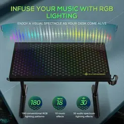 میز گیمینگ یوریکا Gaming Desk Eureka GTG-I43 RGB - شمرون شاپ