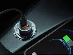 شارژر فندکی USB-C مدل CCALL-YS01 PPS برند Baseus - شمرون شاپ