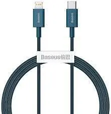 کابل شارژ و انتقال داده سریع تایپ سی به لایتنینگ بیسوس Baseus High Density Braided Type-C to iP PD 20W Cable 2m (CATLYS-A01) - شمرون شاپ