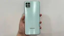 سامسونگ گلکسی4G  A22 ظرفیت 64 گیگ رم 4 گیگ -Samsung Galaxy A22 64GB 4G (Violet Green) به همراه گلس