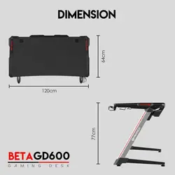 میز گیمینگ فن تک Fantech Gaming Desk BETA GD600 RGB - شمرون شاپ
