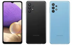 سامسونگ گلکسی A32 ظرفیت 128 گیگ- 6 گیگ رم- 4G (آبی)-Samsung Galaxy A32 128GB 4G (Blue) به همراه گلس - شمرون شاپ