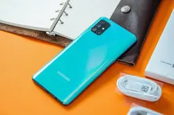 سامسونگ گلکسی A51 ظرفیت 256 گیگ (آبی)-Samsung Galaxy A51 256GB (Blue) به همراه گلس - شمرون شاپ