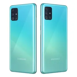 سامسونگ گلکسی A51 ظرفیت 256 گیگ (آبی)-Samsung Galaxy A51 256GB (Blue) به همراه گلس - شمرون شاپ