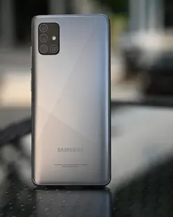 سامسونگ گلکسی A51 ظرفیت 256 گیگ (نقره ای)-Samsung Galaxy A51 256GB (Silver) به همراه گلس - شمرون شاپ