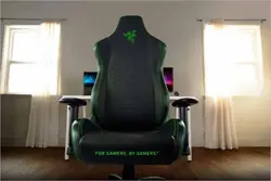صندلی گیمینگ ریزر Gaming Chair RAZER green Iskur