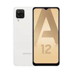 سامسونگ گلکسی A12 ظرفیت 64 گیگ (سفید)-Samsung Galaxy A12 64GB (White) به همراه گلس - شمرون شاپ