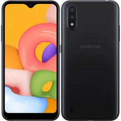 سامسونگ گلکسی A01 ظرفیت 16 گیگ (مشکی)- یک گیگابایت رم-Samsung Galaxy A01 Core 16GB (Black) به همراه گلس - شمرون شاپ