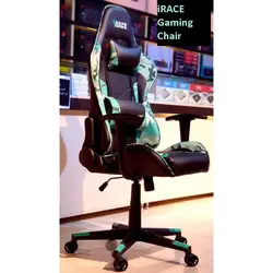 صندلی گیمینگ ارتشی سبز Gaming Chair iRace Green Camo