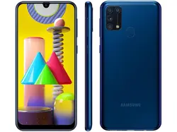 سامسونگ گلکسی M31 ظرفیت 128 گیگ (آبی)-Samsung Galaxy M31 128GB (Blue) به همراه گلس - شمرون شاپ