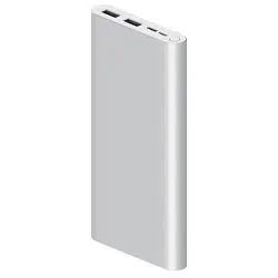 پاوربانک شیائومی 10000 میلی آمپر دو پورت نسخه جدید مدل – Xiaomi Powerbank 10000 PLM13ZM