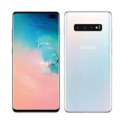 سامسونگ گلکسی اس 10 پلاس (سفید)-Samsung Galaxy S10 Plus (White) به همراه گلس - شمرون شاپ
