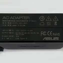 آداپتور تبلت-موبایل-لپ تاپ 20V 3.25A-20V 2.25A-15V 3A-12V 3A-5V 2A Type C مربعی ASUS