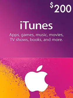 گیفت کارت 200 دلاری آیتونز اپل آمریکا - شمرون شاپ