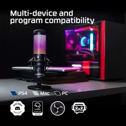 میکروفن هایپرایکس Microphone Hyper X QuadCast S - شمرون شاپ