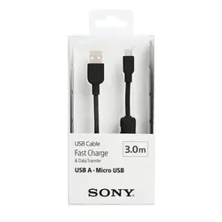 کابل شارژر دسته اورجینال سونی سه متری Sony Cable Charger 2M - PS4 (بدون جعبه) - شمرون شاپ