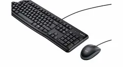 کیبورد و ماوس لاجیتک MK120 با حروف فارسی Keyboard Logitech (مشکی) - شمرون شاپ
