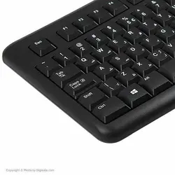 کیبورد و ماوس لاجیتک MK120 با حروف فارسی Keyboard Logitech (مشکی) - شمرون شاپ
