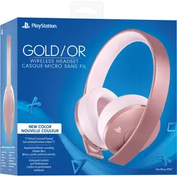هدست رز گلد پلی استیشن - سری جدید Headset Rose Gold New - شمرون شاپ