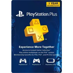 پلی استیشن پلاس یک ساله آمریکا PlayStation Plus USA 12 Months - شمرون شاپ