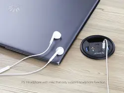 هاب یو اس بی رومیزی اوریکو Orico Desktop Power Grommet Hub DESK-2U1C 1M Cable - شمرون شاپ