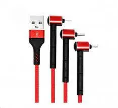 کابل تبدیل USB به MicroUSB/Lightning/USB-C تسکو مدل TC A100 طول 1.2 متر - شمرون شاپ