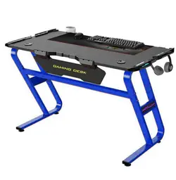 میز گیمینگ بلک ولف Black Wolf Gaming Desk BWGD-F1 Blue آبی