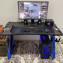 میز گیمینگ بلک ولف Black Wolf Gaming Desk BWGD-F1 Blue آبی