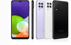 سامسونگ گلکسی A22 ظرفیت 64 گیگ 5G (سفید بنفش)-Samsung Galaxy A22 64GB 5G (White Violet) به همراه گلس - شمرون شاپ