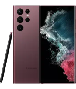 گوشی موبایل سامسونگ مدل Galaxy S22 Ultra 5G دو سیم کارت ظرفیت 256 گیگابایت و رم 12 گیگابایت (Burgundy) به همراه گلس