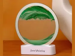 چراغ شب تزیینی سه بعدی شن و ماسه Quicksand Painting Hourglass Ornament Lamp 3d AX-218 -