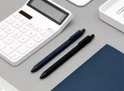 بسته ده تایی خودکار شیائومی Xiaomi KACO pure Plastic Gel ink Pen 0.5mm K1015 (سرمه ای)