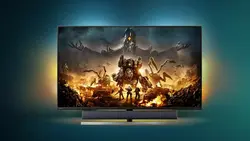 مانیتور گیمینگ 55 اینچ فیلیپس Philips 559M1RYV/75 55 inch 144Hz Ambiglow 4K HDR VA Gaming Monitor - شمرون شاپ مانیتور 23 اینچ ایسوس VX239H