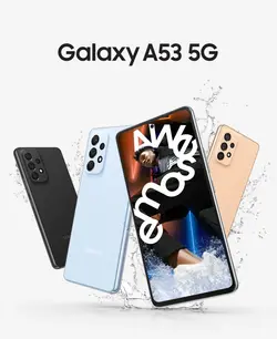گوشی موبایل سامسونگ مدل Galaxy A53 5G دو سیم‌کارت ظرفیت 256GB با رم 8GB (هلویی رنگ) به همراه گلس - شمرون شاپ