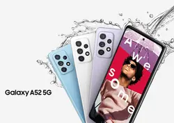گوشی موبایل سامسونگ مدل Galaxy A52 5G دو سیم ظرفیت 128گیگابایت (بنفش) به همراه گلس - شمرون شاپ
