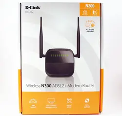 مودم روتر N300 بی‌ سیم ADSL2+ دی-لینک مدل DSL-124