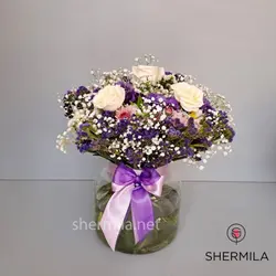باکس گل شیشه ای خوشاب