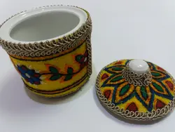 قندان پته مدل باغ شیرین زرد