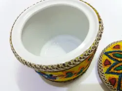 قندان پته مدل باغ شیرین زرد