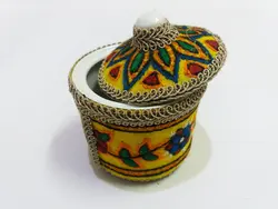 قندان پته مدل باغ شیرین زرد